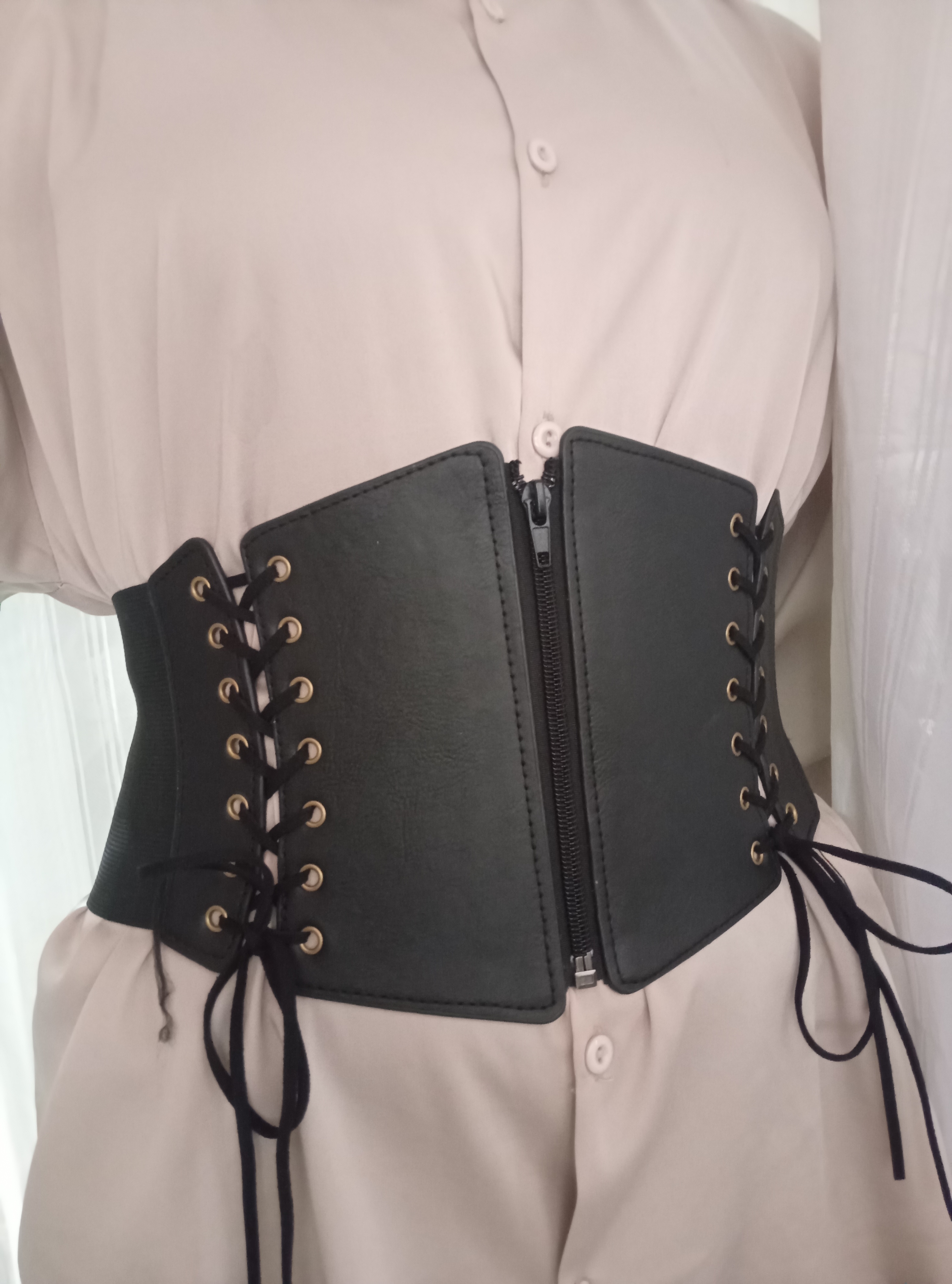 Ayollar uchun maktab korseti kamari, siqiladigan, keng, maktab uchun