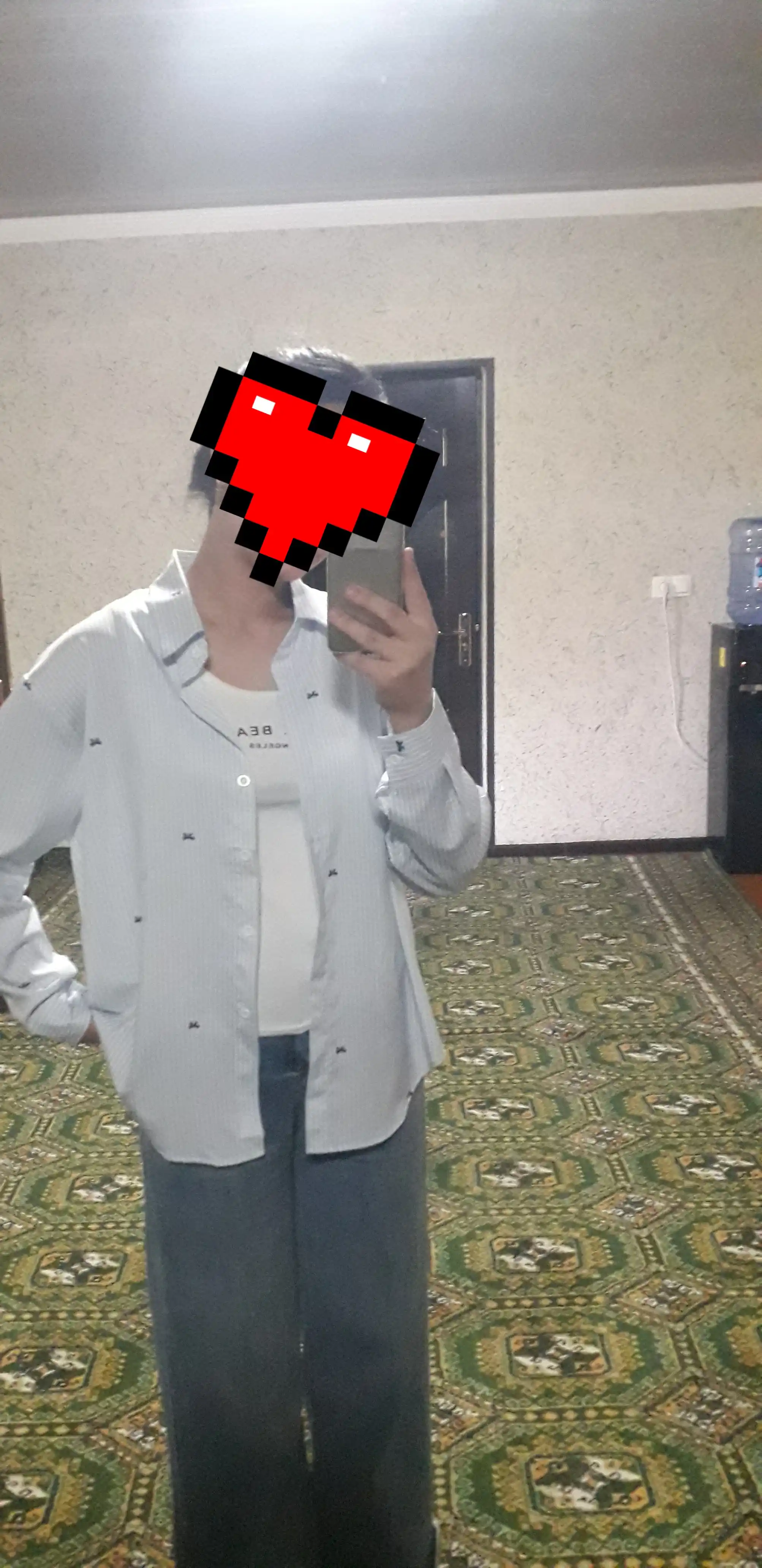 Женская клетчатая рубашка oversize