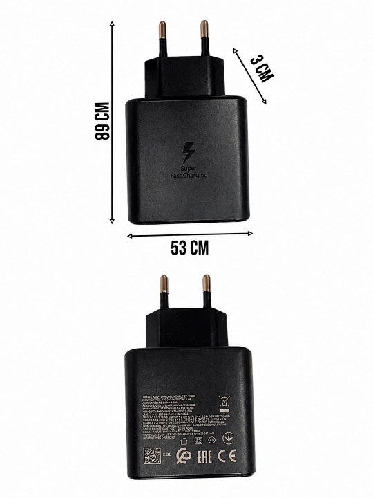 Telefon uchun 45W Type-C zaryadlovchi, tezkor zaryadlash, quvvat adapteri