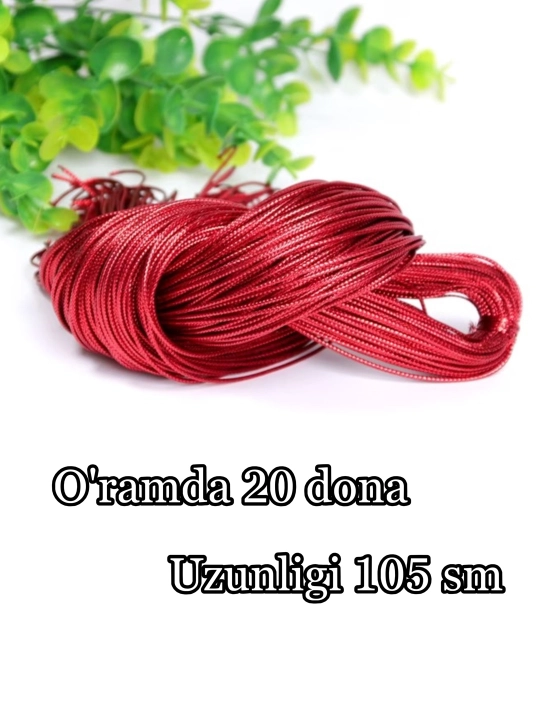 Sochlar uchun rangli iplar, 20 dona, 105 sm, rangli o‘rim sochlar uchun - 