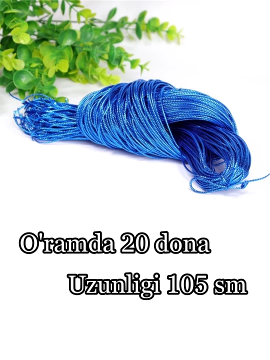Sochlar uchun rangli iplar, 20 dona, 105 sm, rangli o‘rim sochlar uchun - 