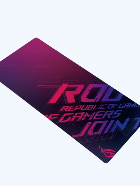 Игровой коврик для мыши ROG 80×30 cм, большой геймерский ковер с прошитыми краями