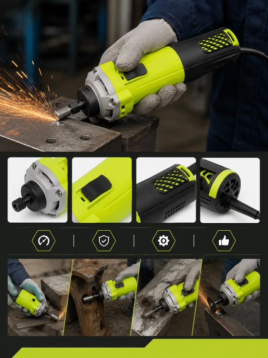 XCORT die grinder 650W — прямая шлифовальная и полировальная машина - 