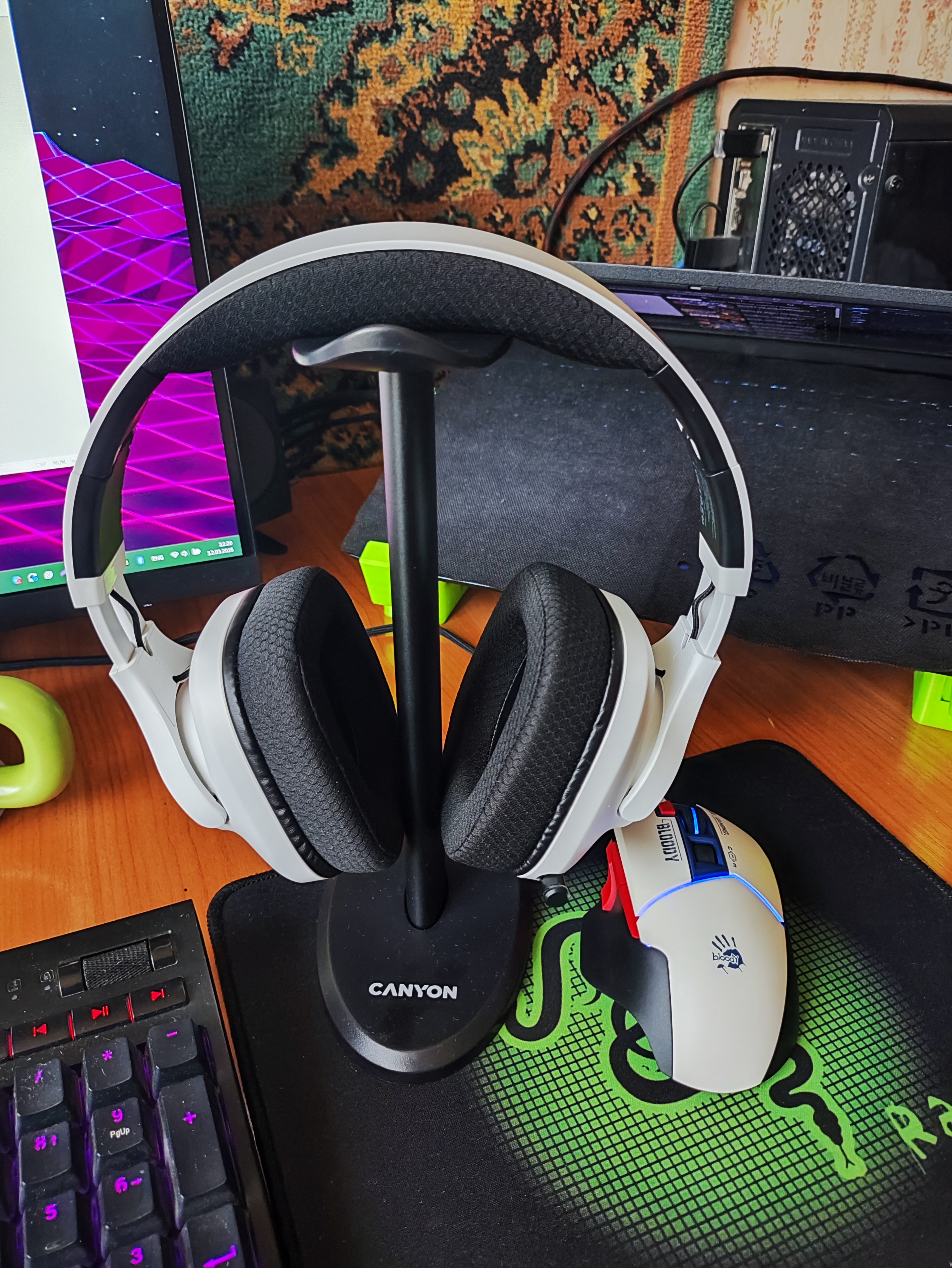 CANYON Ego GH-16 simsiz o‘yin quloqchinlari, mikrofonli quloqchinlar, sovg‘a tagligi