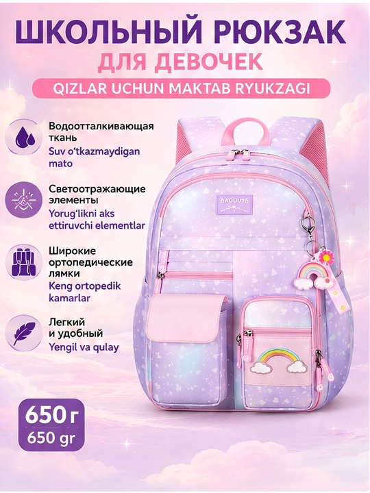Школьный рюкзак для девочек - 