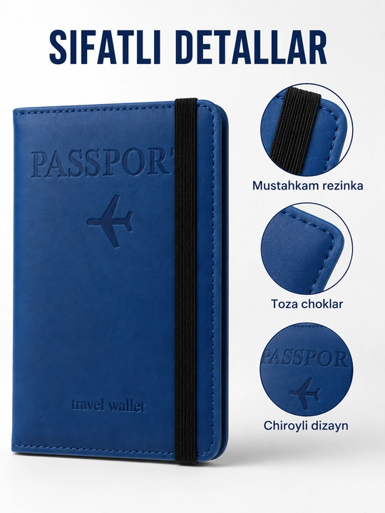 Zamonaviy sayohat hamyoni  - pasport va kartalar uchun