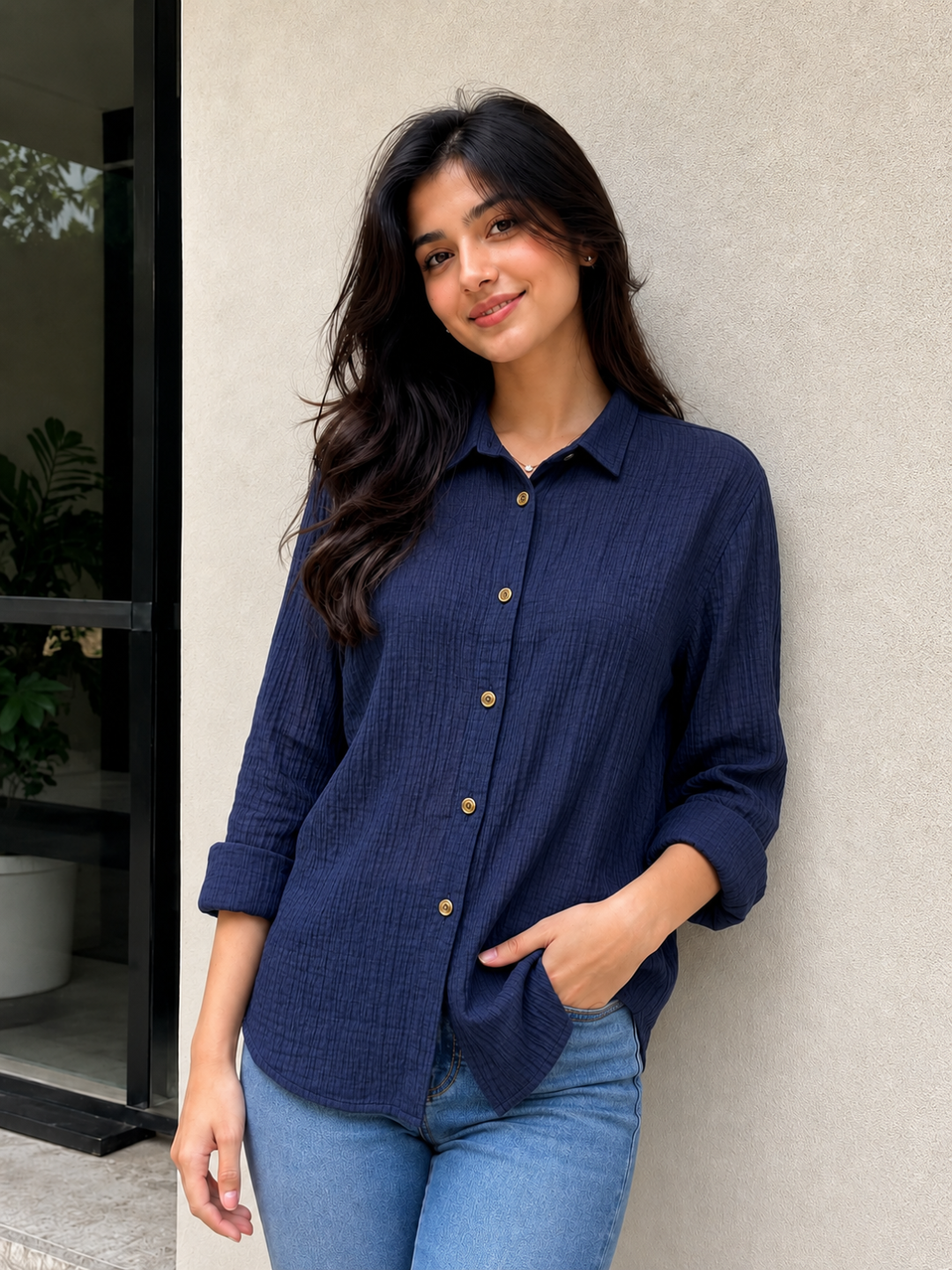 Premium turkiya rubashkasi – oysho material elegant oversize model s/m - 