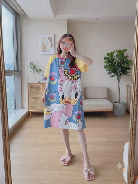 Ayollar va qizlar  tungi ko'ylagi, pijama, keng va qulay uy kiyimi - 