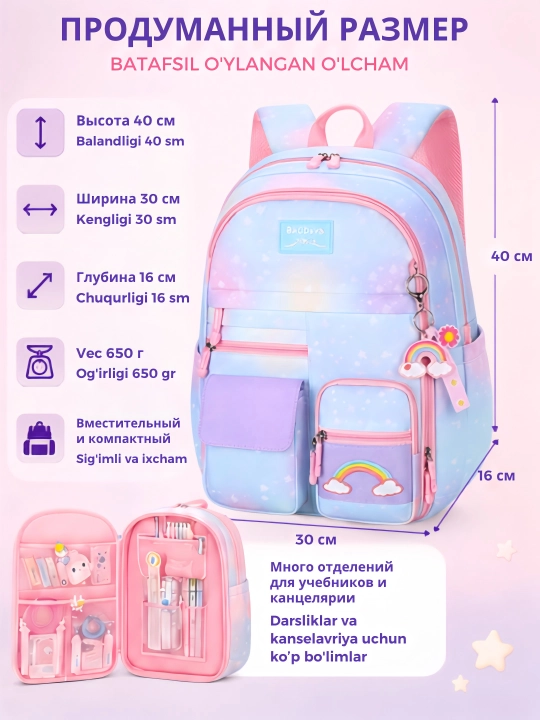Школьный рюкзак для девочек