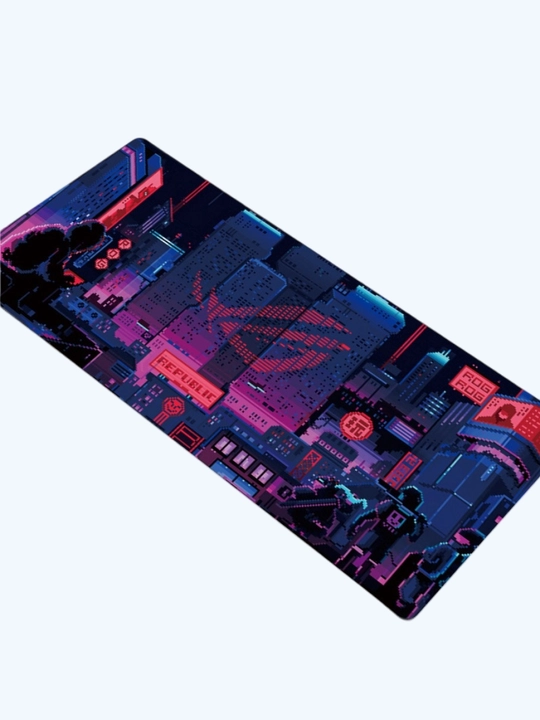 Игровой коврик для мыши ROG Cyberpunk 800×300×4 мм, большой XXL, прошитый край