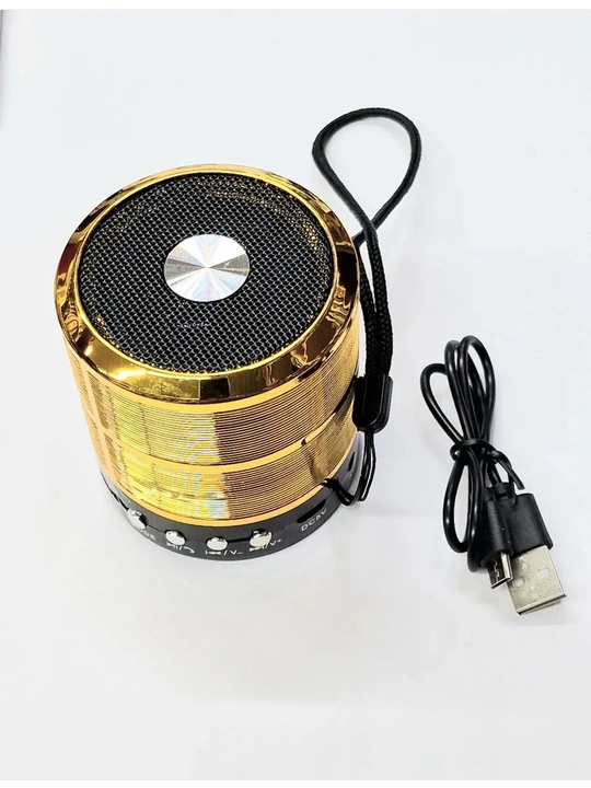 WS-887 Bluetooth Kolonka Simsiz Karnay FM Radio USB TF AUX Portativ Dinamik Qora