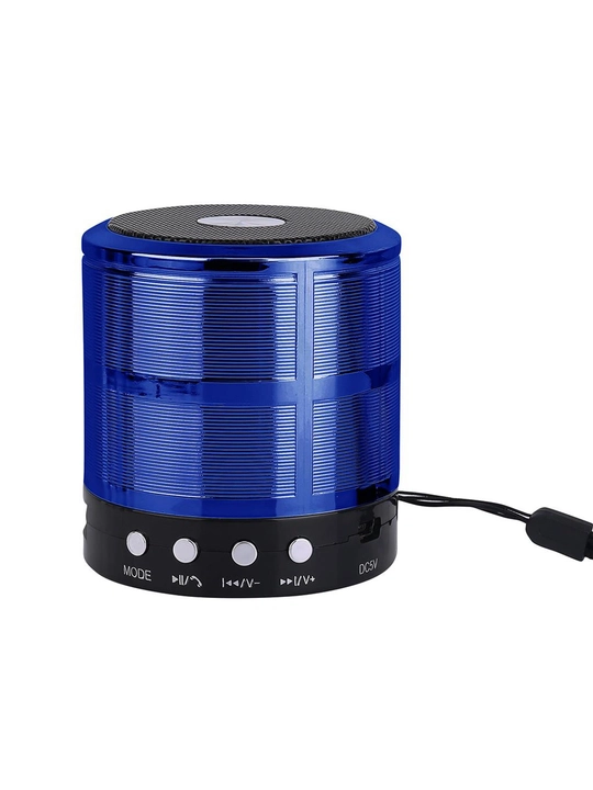 WS-887 Bluetooth Kolonka Simsiz Karnay FM Radio USB TF AUX Portativ Dinamik Qora