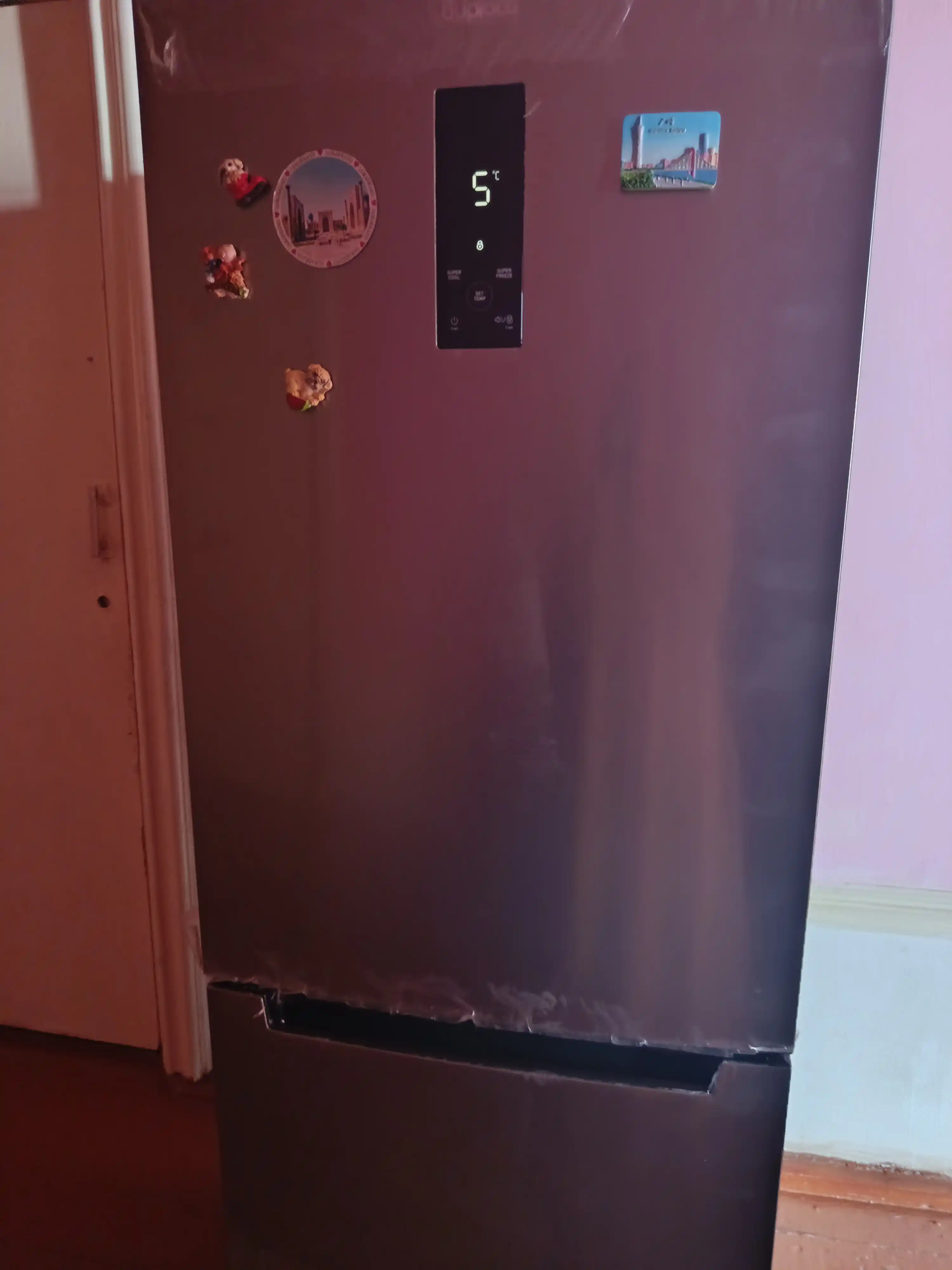 Ikki kamerali sovutgich Biryusa I920NF, 310 l hajmi, No Frost, display orqali boshqaruv