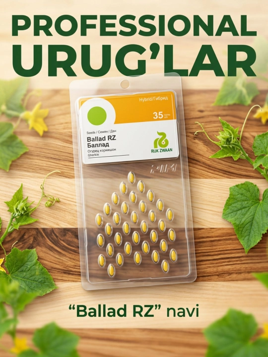 Семена огурца-корнишона Ballad RZ F1 (Rijk Zwaan), 35 семян - 