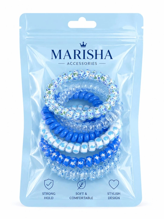 MARISHA Набор спиральных резинок для волос, 6 шт - 