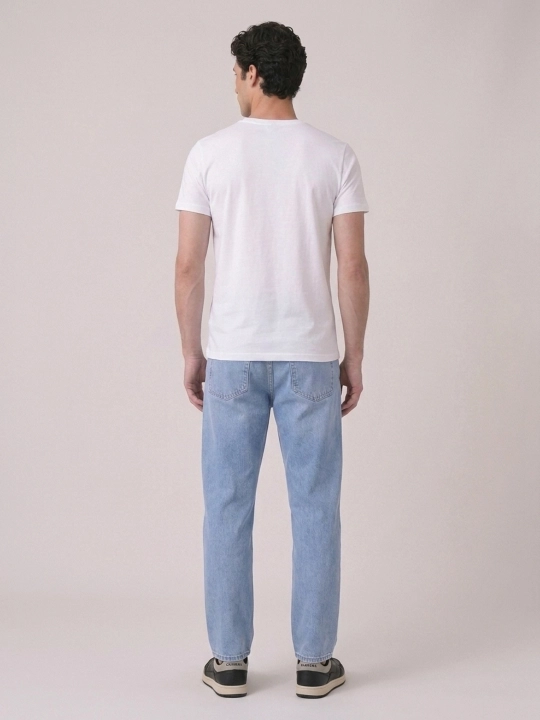 Erkaklar futbolkasi Carrera Jeans dumaloq yoqali, 100% paxta, Italiya