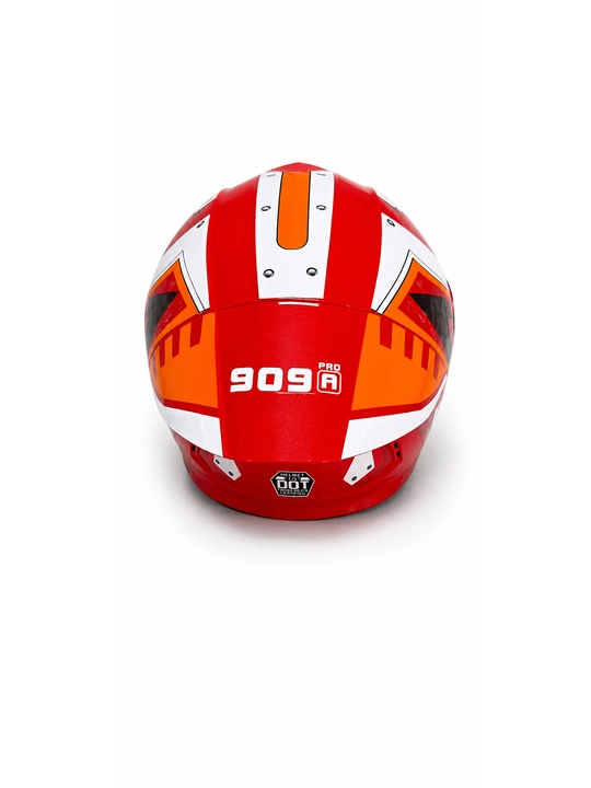 AXK Full Face Motorcycle Helmet Iron Man Design, MODEL-A002, qizil
