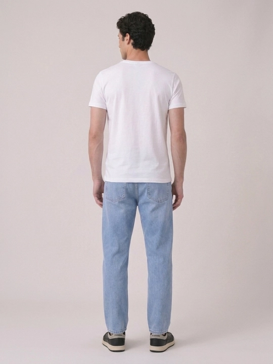 Erkaklar futbolkasi Carrera Jeans dumaloq yoqali, 100% paxta, Italiya