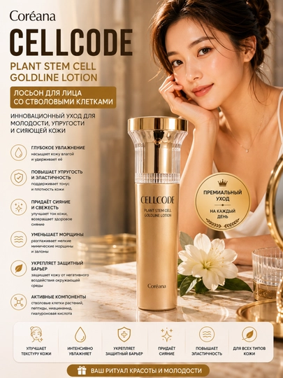 Coréana Cellcode Super Vital Collagen yuz uchun kollagen to‘plami