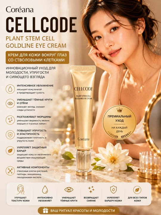 Coréana Cellcode Super Vital Collagen yuz uchun kollagen to‘plami