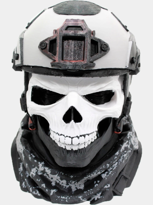 Подставка для наушников Гоуст Call of Duty, держатель Ghost на 3D-принтере - 