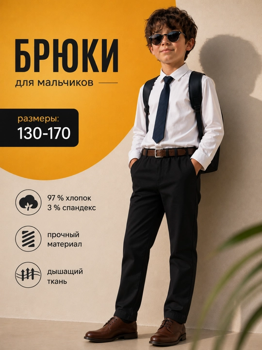 Школьные брюки для мальчиков - 