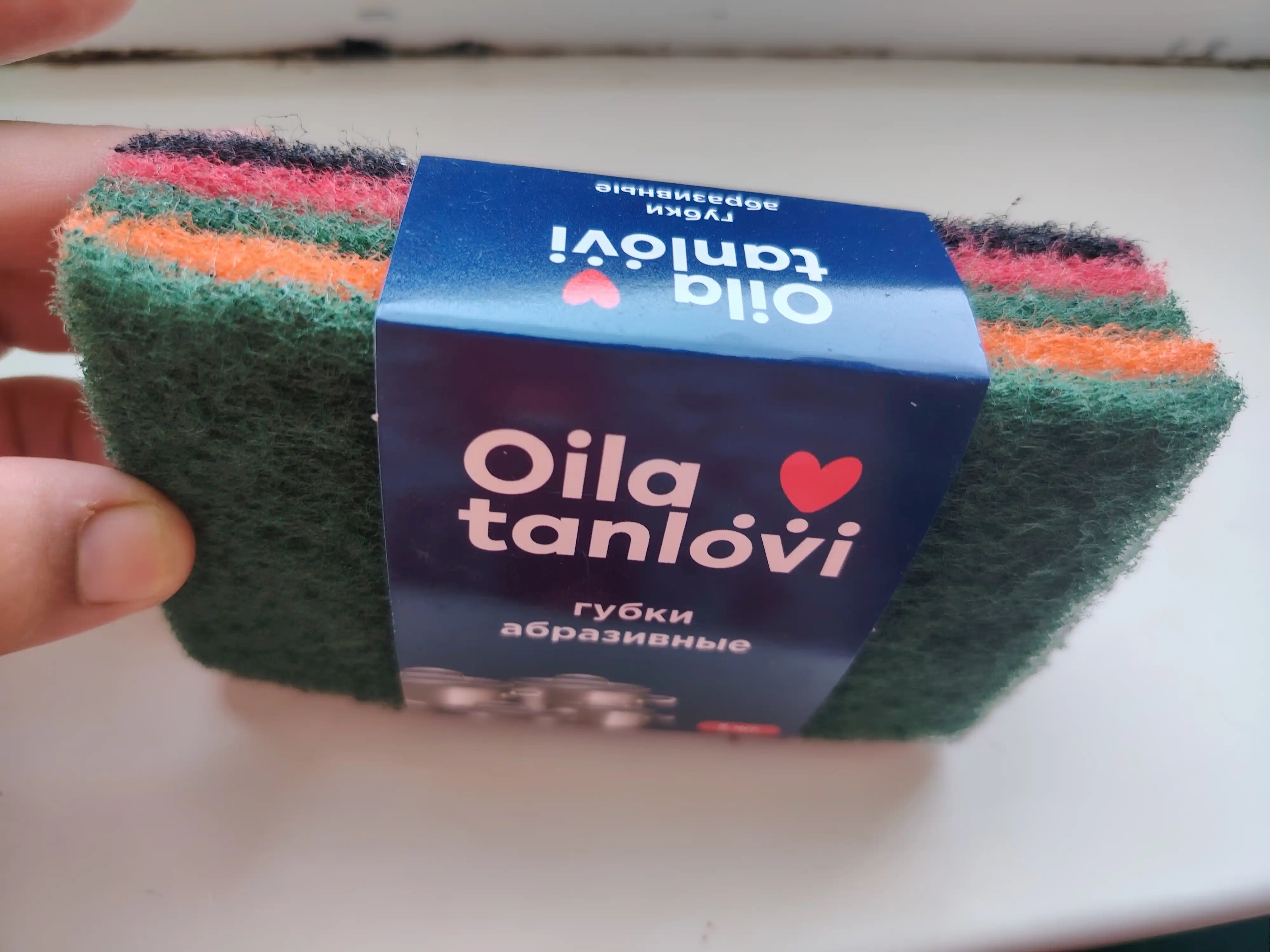 Губки абразивные Oila tanlovi для стойких загрязнений, 5 шт