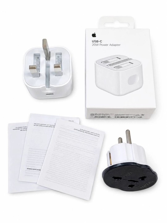 Apple 20W USB-C ORG Adapter — 2 Pin / 3 Pin | iPhone uchun tez zaryadlash