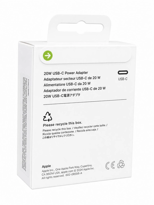 Apple 20W USB-C ORG Adapter — 2 Pin / 3 Pin | iPhone uchun tez zaryadlash