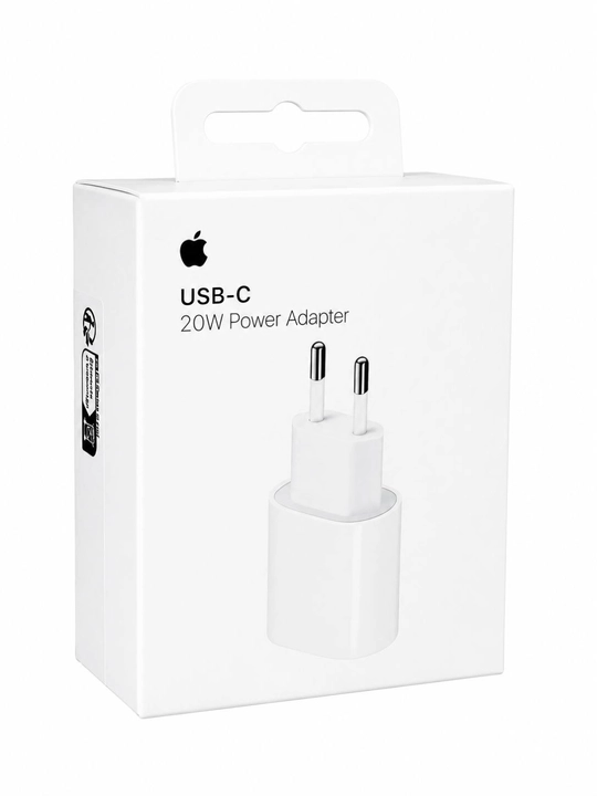 Apple 20W USB-C ORG Adapter — 2 Pin / 3 Pin | iPhone uchun tez zaryadlash