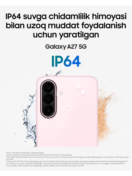 Samsung Galaxy A27 5G smartfoni, 6.7″ Super AMOLED 120 Gts, 50 MP OIS, 5000 mAh