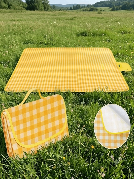 Piknik va kemping uchun suv o'tkazmaydigan katlanadigan kovrik-pleyd, 200х200 sm