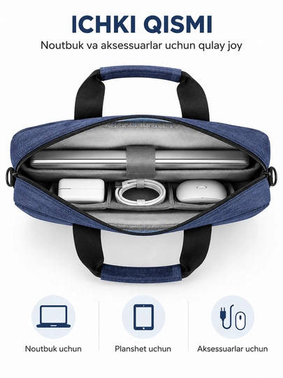 TechCarry Soft Мягкая сумка чехол для ноутбука с ручкой