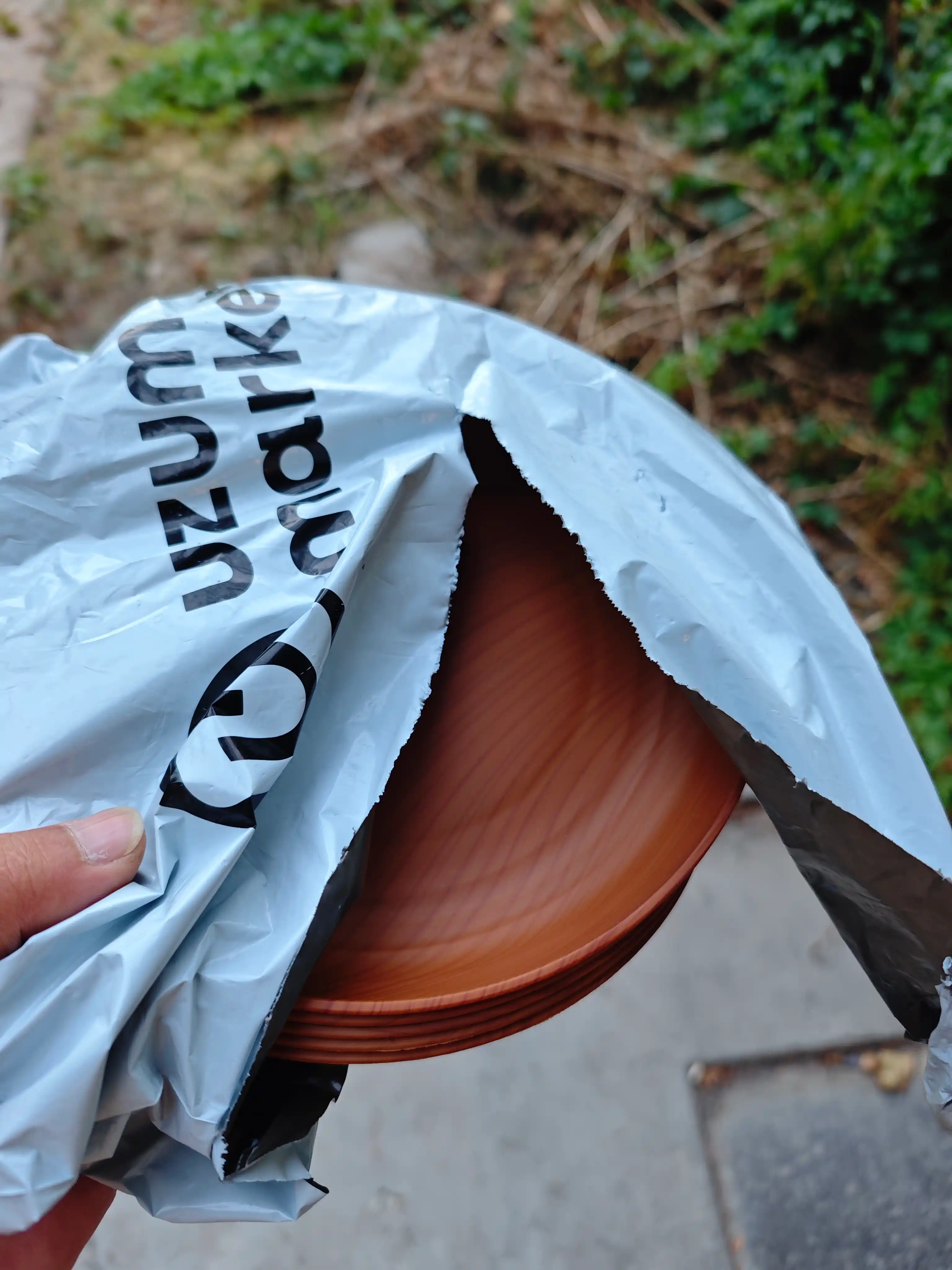 Yong'oq va desertlar uchun dumaloq plastik menajer, uy uchun bo'linadigan likopcha, 5 dona