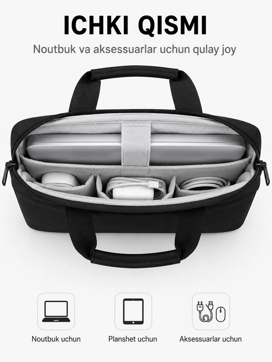 TechCarry Soft Мягкая сумка чехол для ноутбука с ручкой