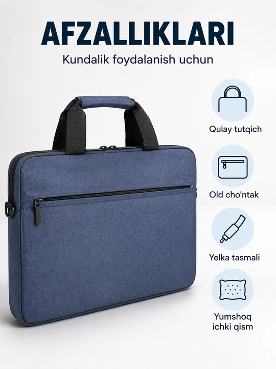TechCarry Soft Мягкая сумка чехол для ноутбука с ручкой