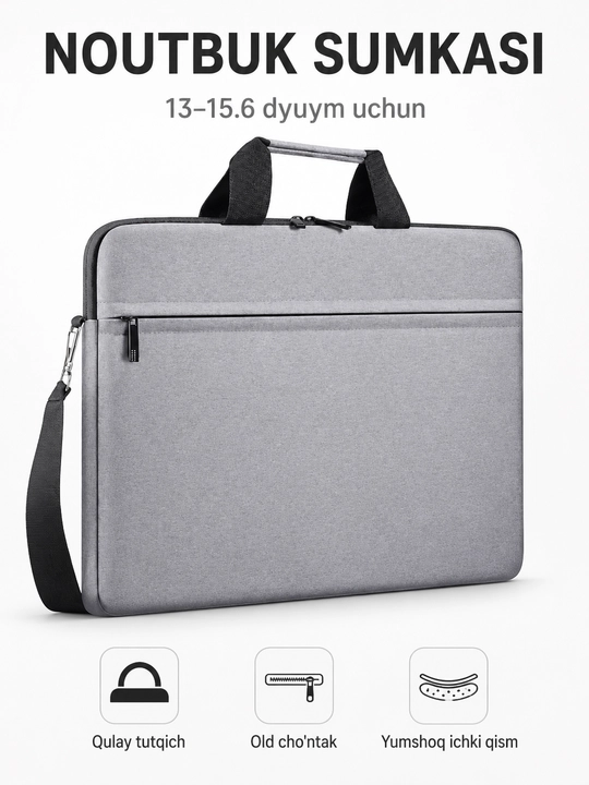 TechCarry Soft Мягкая сумка чехол для ноутбука с ручкой - 