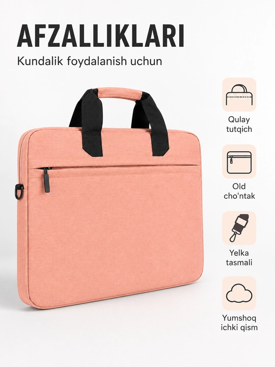 TechCarry Soft Мягкая сумка чехол для ноутбука с ручкой