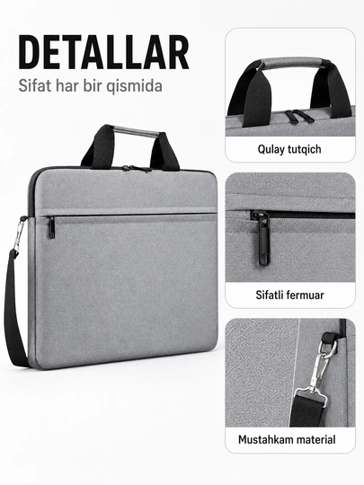 TechCarry Soft Мягкая сумка чехол для ноутбука с ручкой