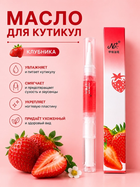 Масло для ухода и восстановления ногтей и кутикул, ревиталайзер с кисточкой - 