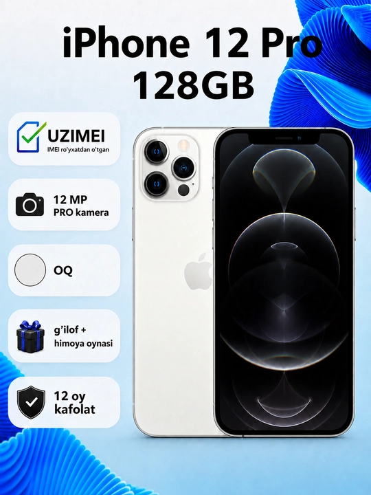 Apple iPhone 12 Pro 128 ГБ Графит — Идеальное состояние, SIM + eSIM, зарегистрирован IMEI - 