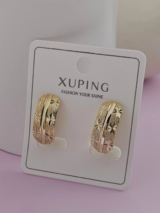 Золотого цвета серьги для женщин, бижутерия, Xuping