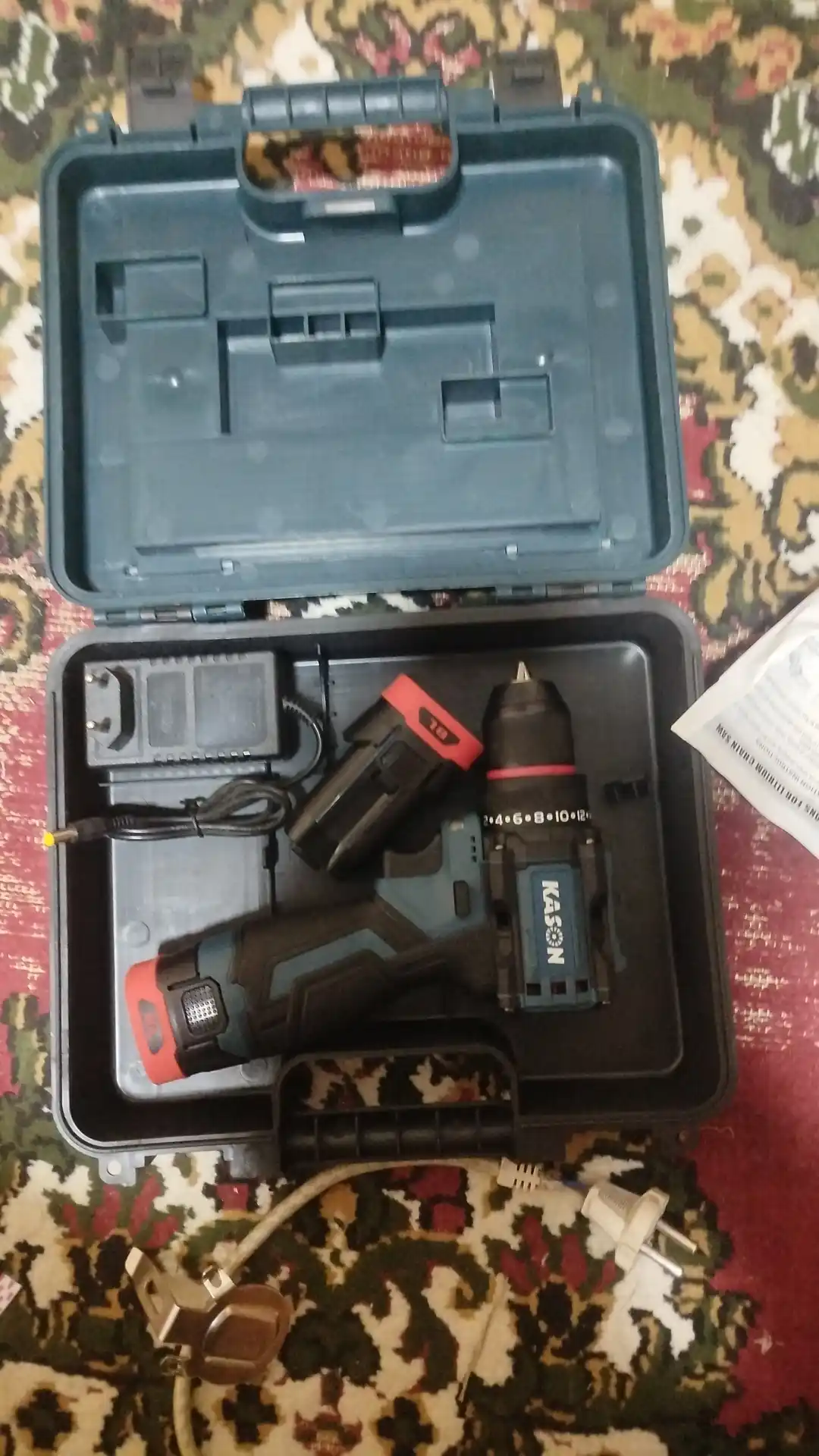 Kason 18V cho‘tkasiz akkumulyatorli shurup buragich