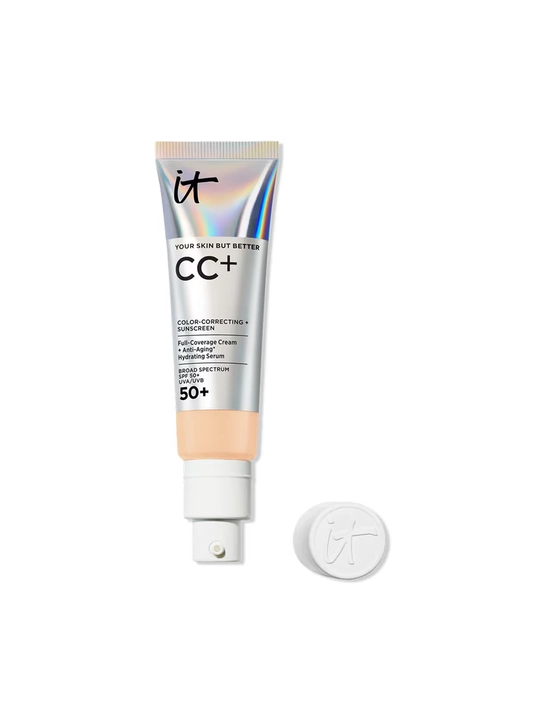IT Cosmetics CC+ Cream SPF 50+, to‘liq qoplovchi tonal CC krem - Light - 