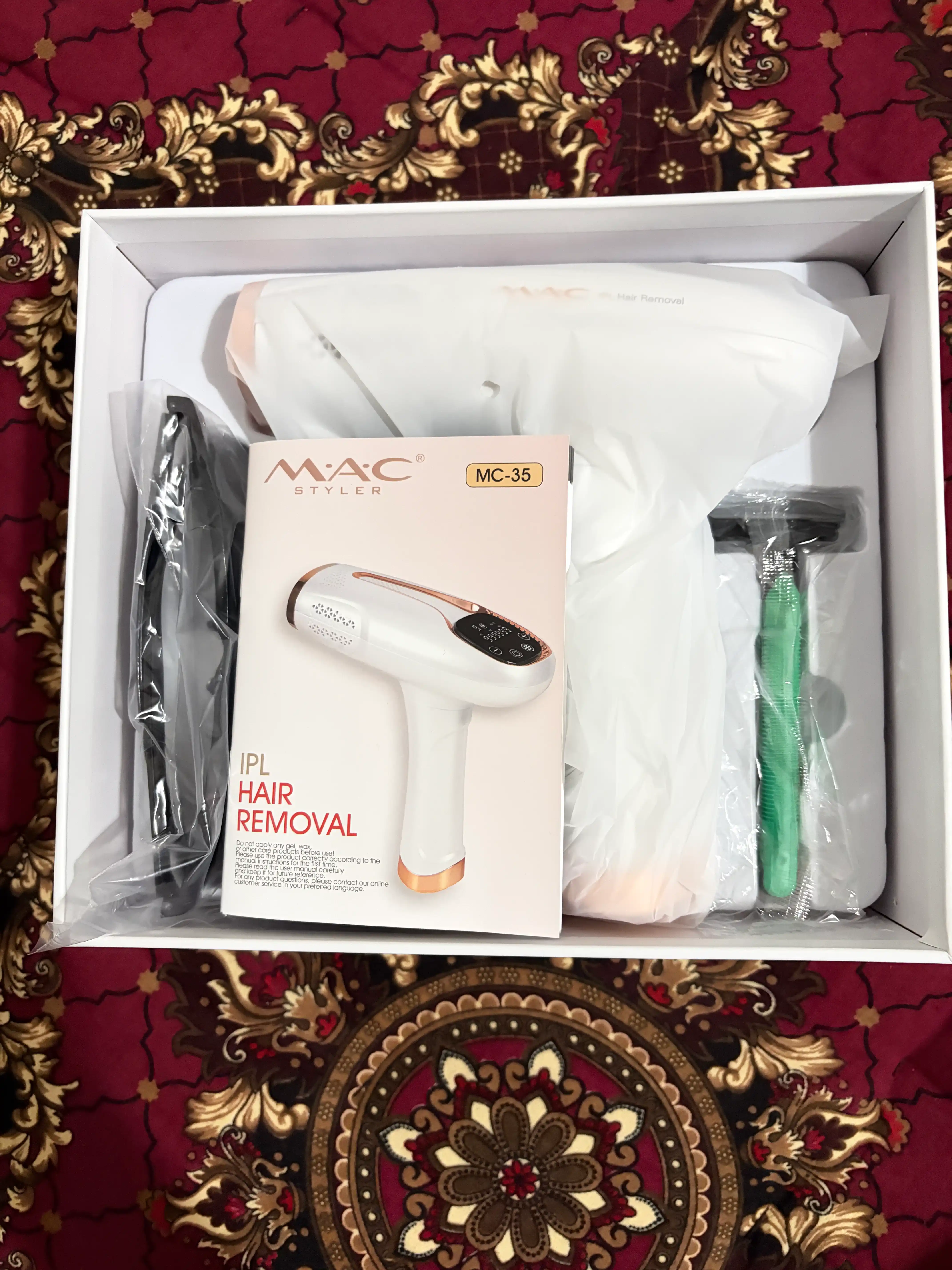 Фотоэпилятор MAC Styler IPL, технология охлаждения ICE, 999999 вспышек, 5 режимов