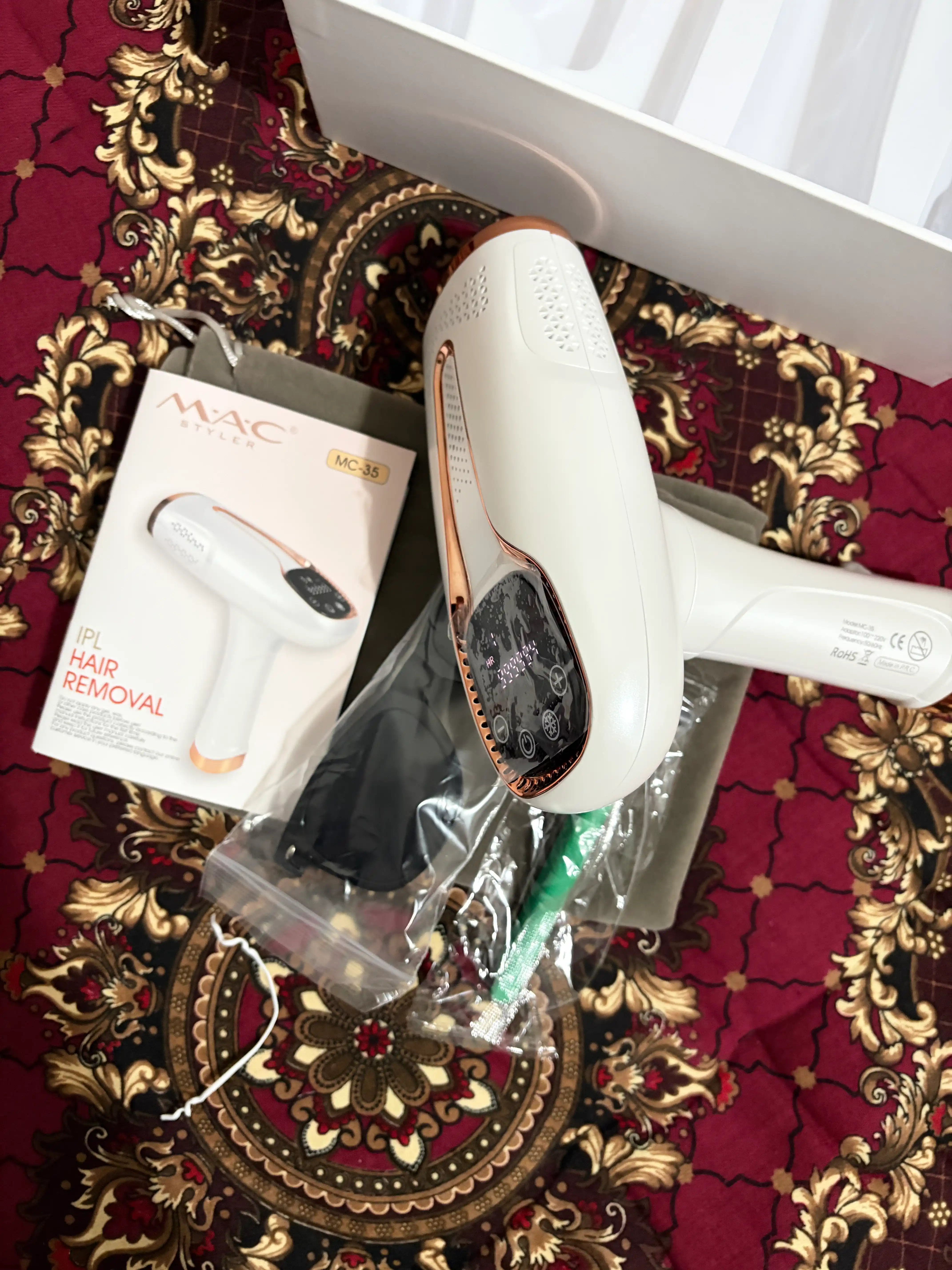 Фотоэпилятор MAC Styler IPL, технология охлаждения ICE, 999999 вспышек, 5 режимов