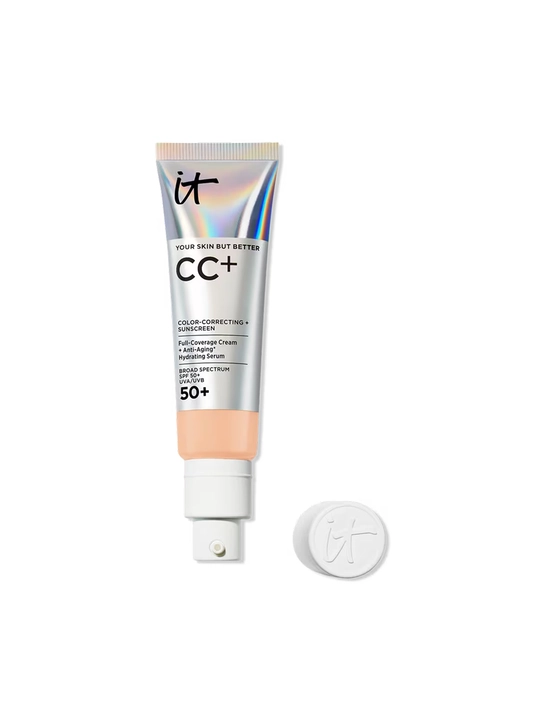 IT Cosmetics CC+ Cream SPF 50+, to‘liq qoplovchi tonal CC krem - Light Medium - 