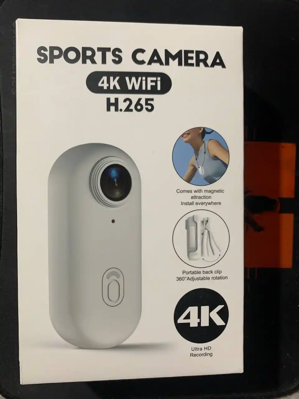 Magnitli mini ekshn-kamera Full HD 1080p Wi-Fi, 32 GB karta va mahkamlagichlar