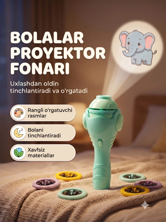 Rangli naqshli bolalar fonari, bolalar uchun o‘yinchoq