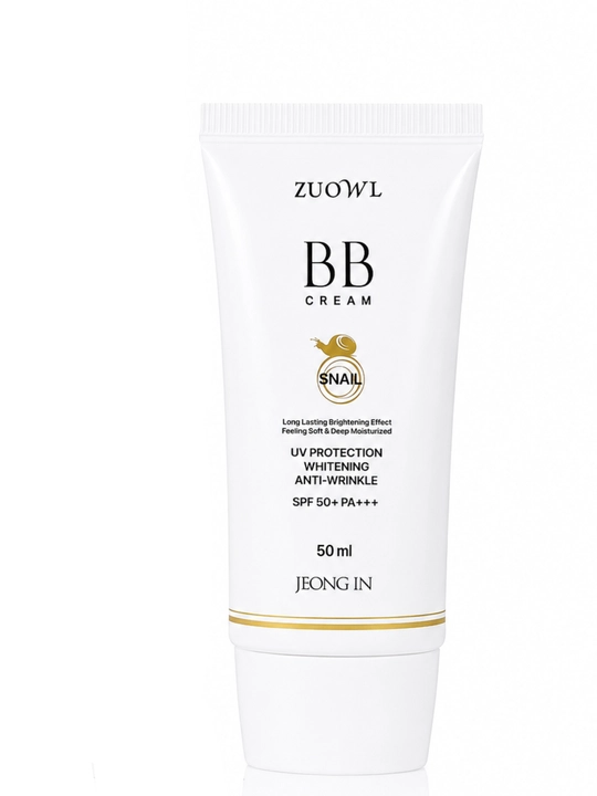 BB-крем, ZUOWL Snail BB Cream, SPF 50+, PA+++, улиточный экстракт, защита от солнца, 50 мл